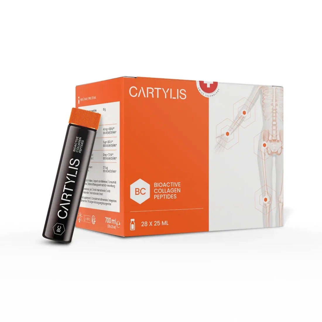 Cartylis BC: kutia me 28 flakonë dhe një flakon 25 ml